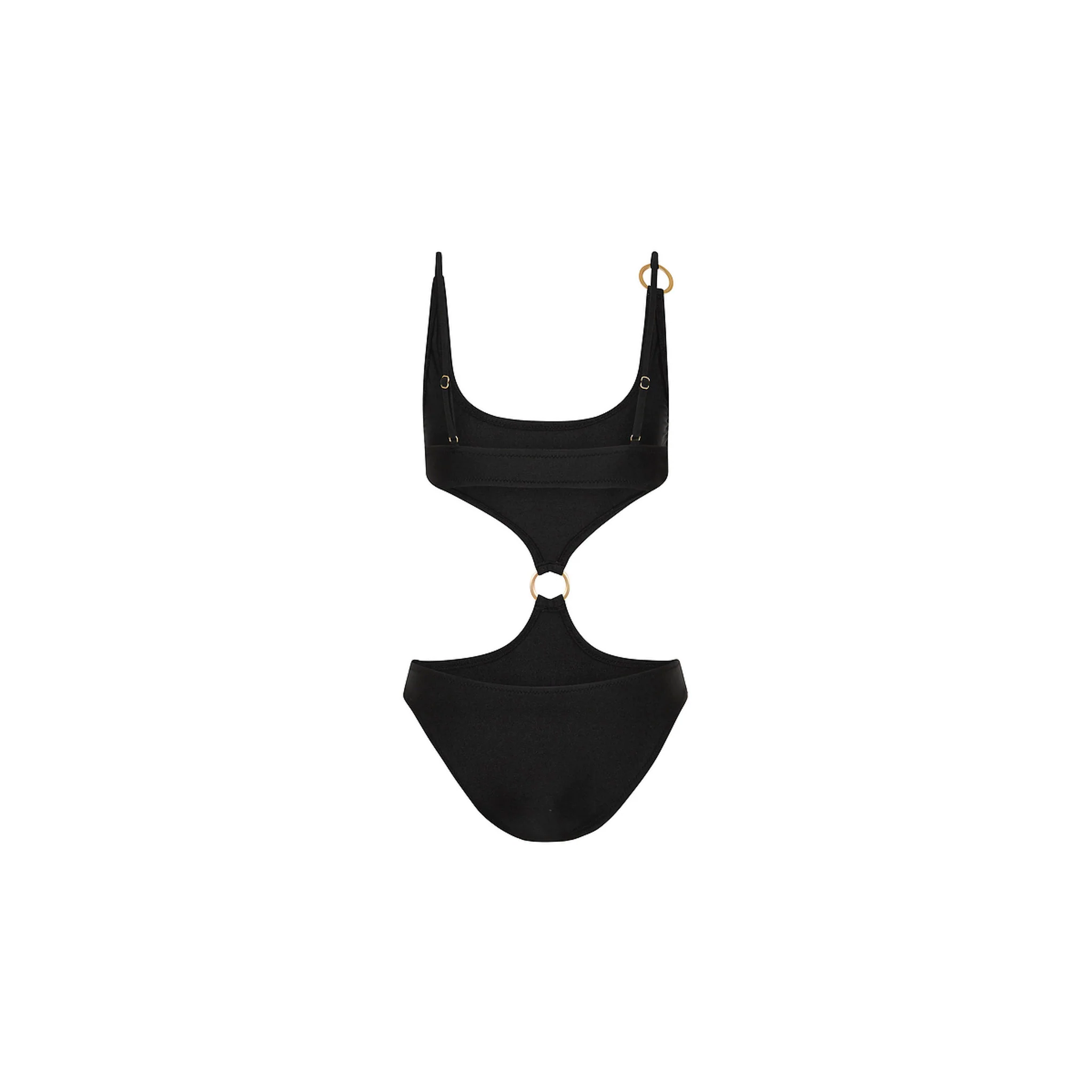 Retro Ring Cheeky One Piece - Twilight Black - Image 8