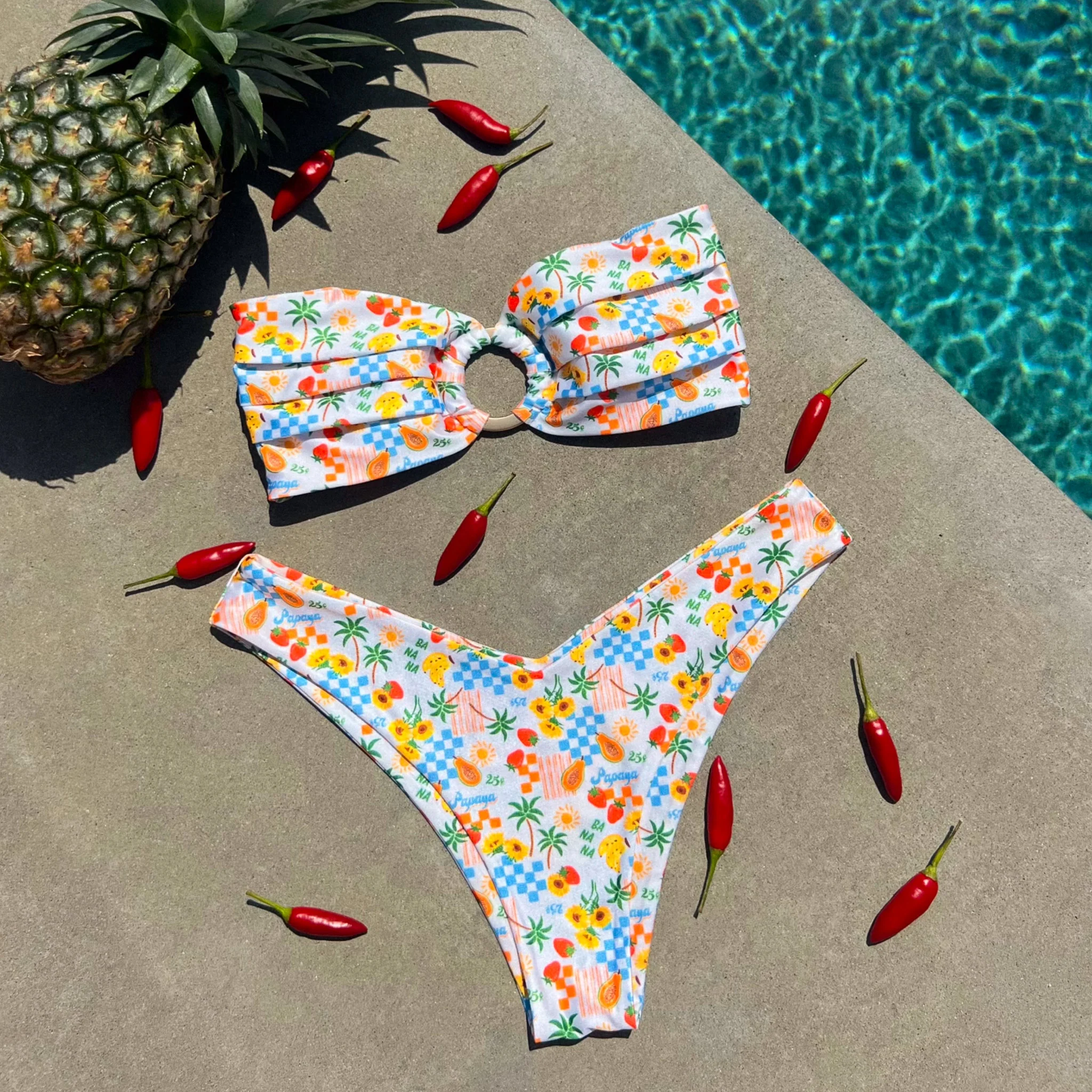 Strapless Bandeau Bikini Top - Suncatcher - Image 12